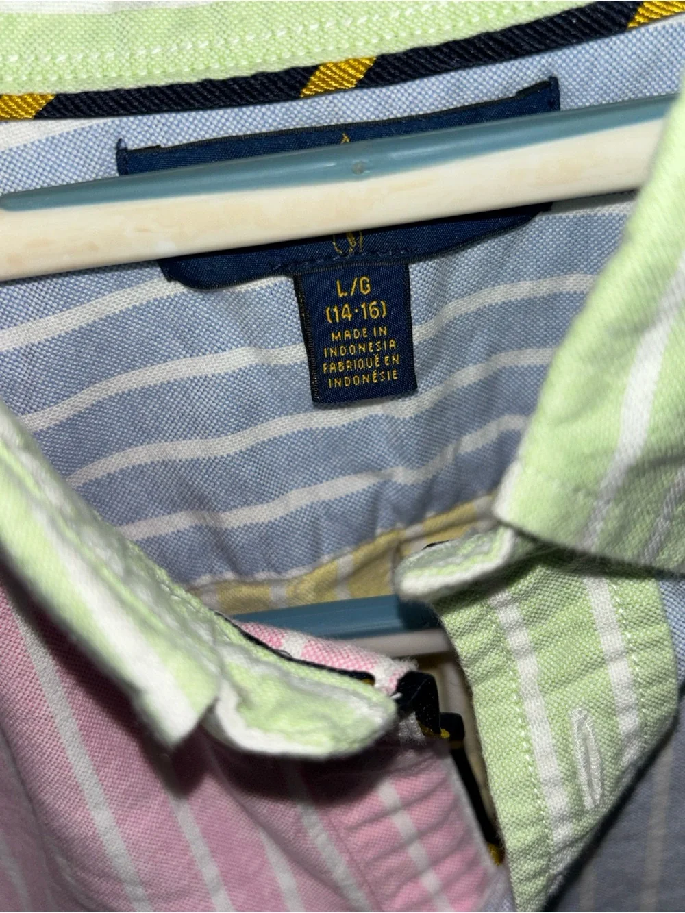 Ralph Lauren Sz 14 -Color Striped Short-Sleeve Shirt for Kids